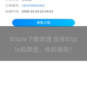 Bitpie下载资源 选择Bitpie的原因，你知道吗？