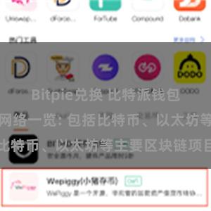 Bitpie兑换 比特派钱包支持的区块链网络一览: 包括比特币、以太坊等主要区块链项目