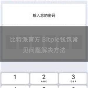 比特派官方 Bitpie钱包常见问题解决方法