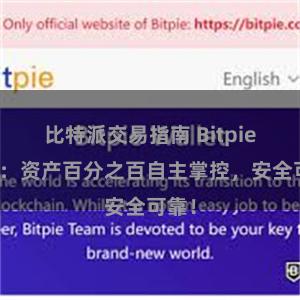 比特派交易指南 Bitpie钱包：资产百分之百自主掌控，安全可靠！