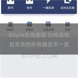 Bitpie在线客服 比特派钱包支持的所有稳定币一览